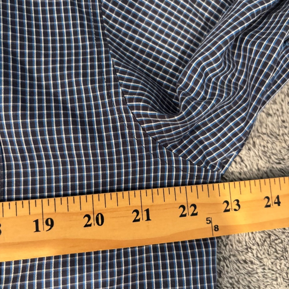 Eddie Bauer Mens Button Up Shirt Tall Large Plaid Wrinkle Free Classic Fit 21333 - Picture 4 of 12